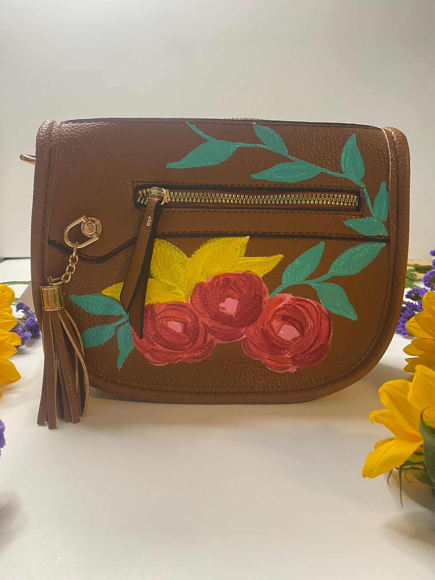 Crossbody with Tassel (Brown)