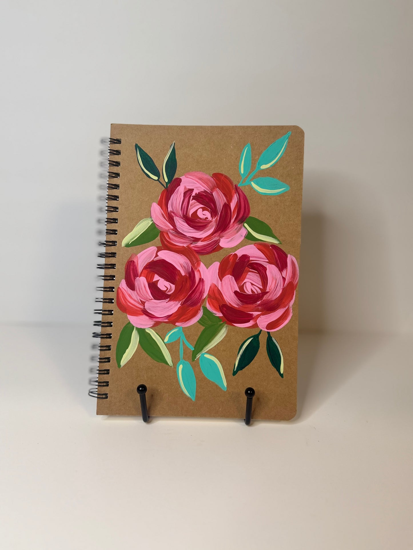 Kraft Notebook (Roses)