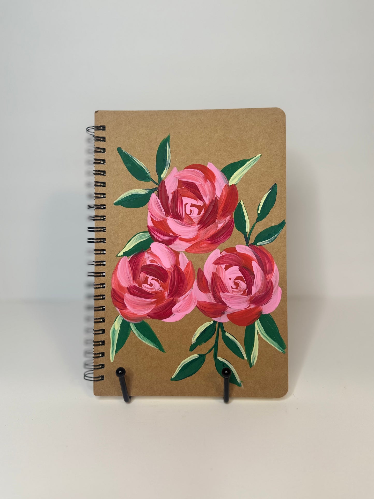 Kraft Notebook (Roses)