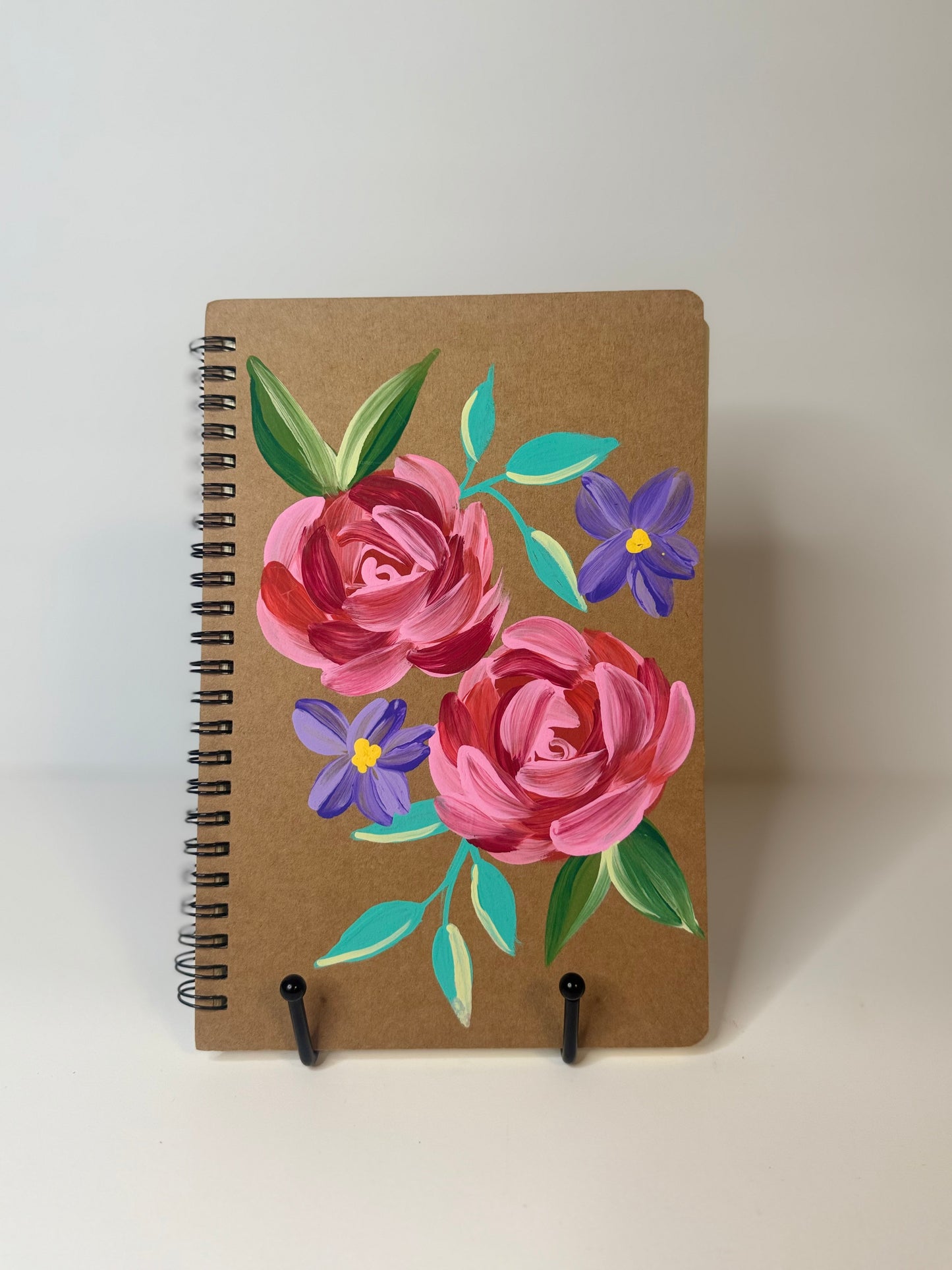 Kraft Notebook (Roses)