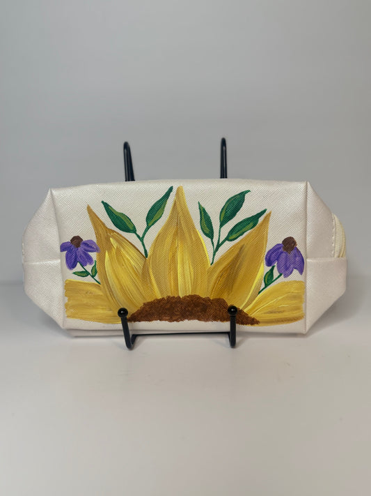 Makeup Travel Pouch (sunflower #2)