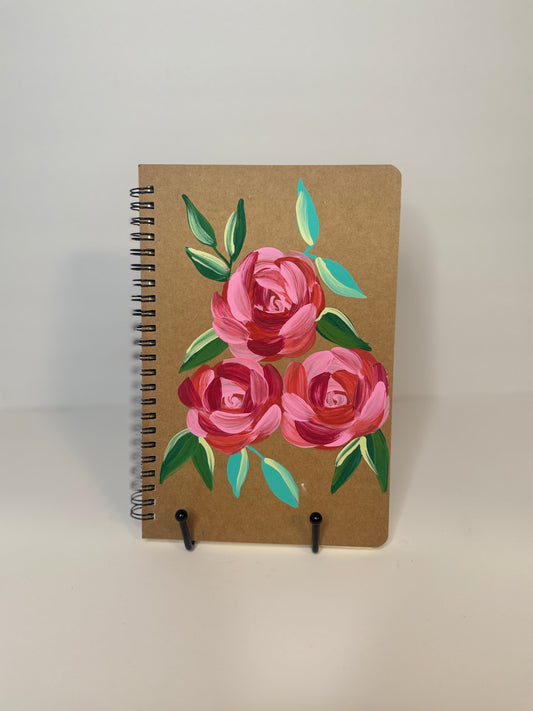 Kraft Notebook (Roses)